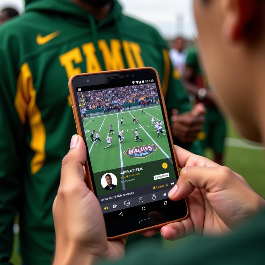 Watching FAMU Football Live on Mobile