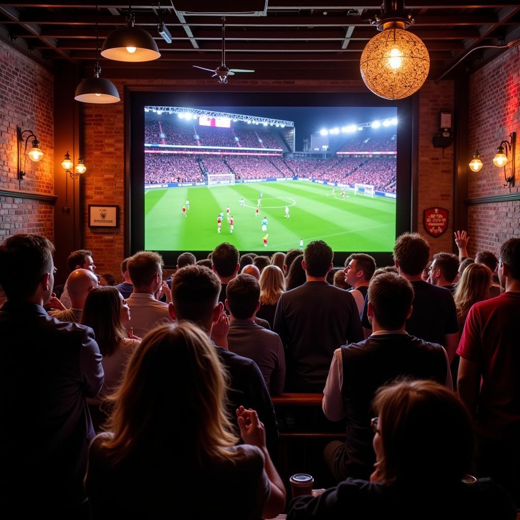 Watching Football at a Pub