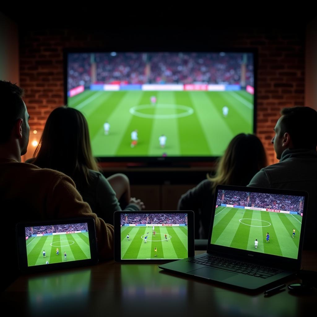 Watching Football Live TV on Multiple Devices