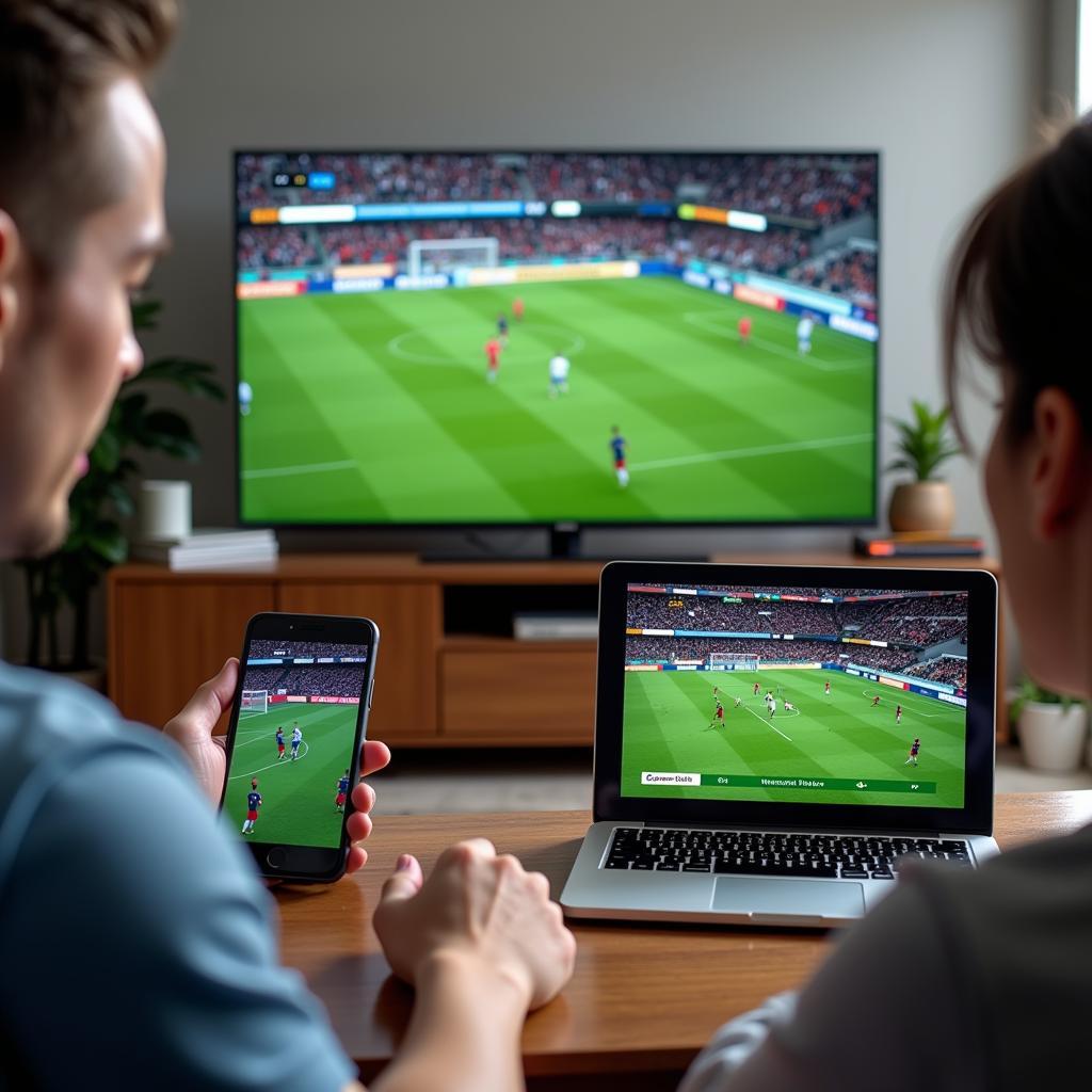 Watching Football on Different Devices