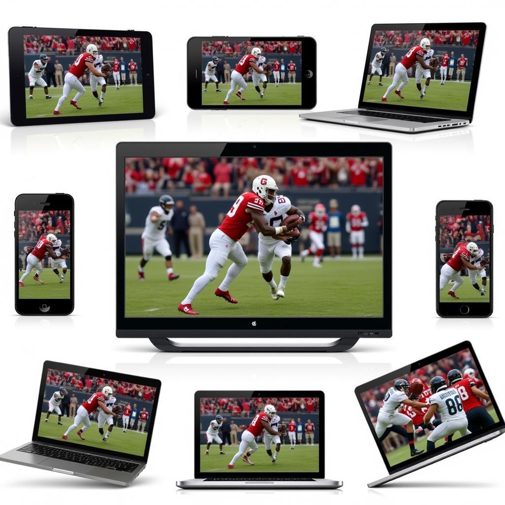 Watching free live college football games online via various devices