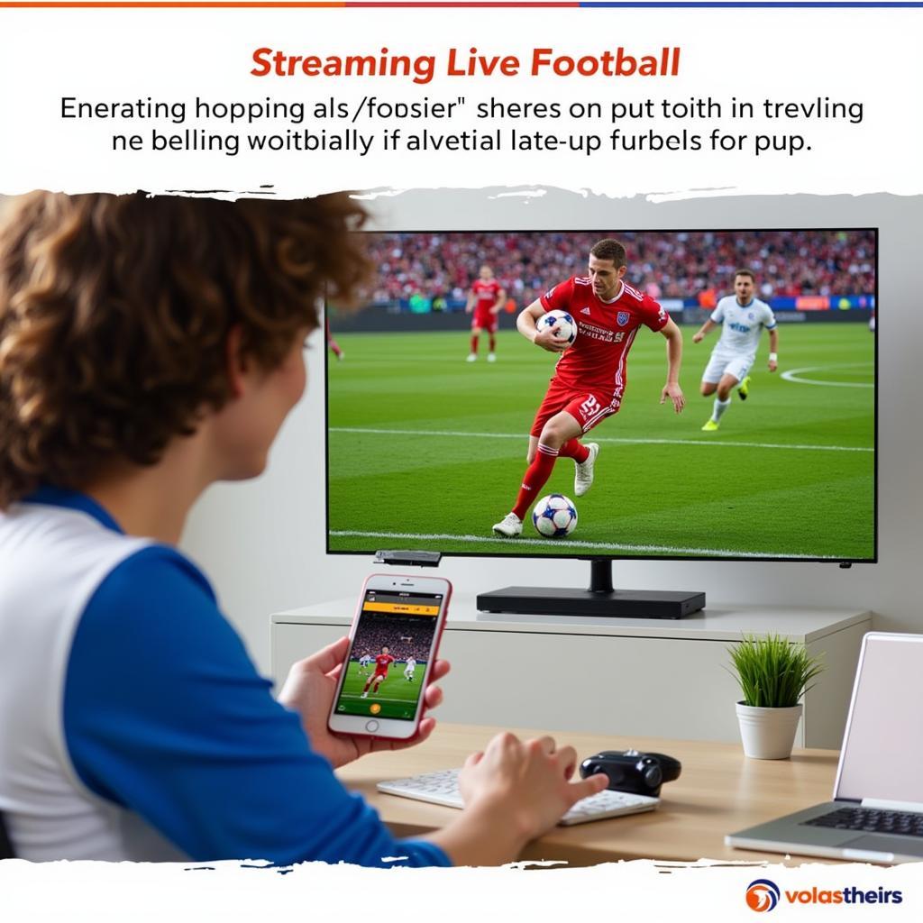 Watching Live Football on Mobile Device