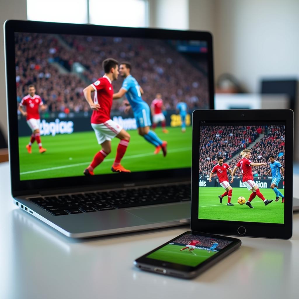 Watching live football online on different devices