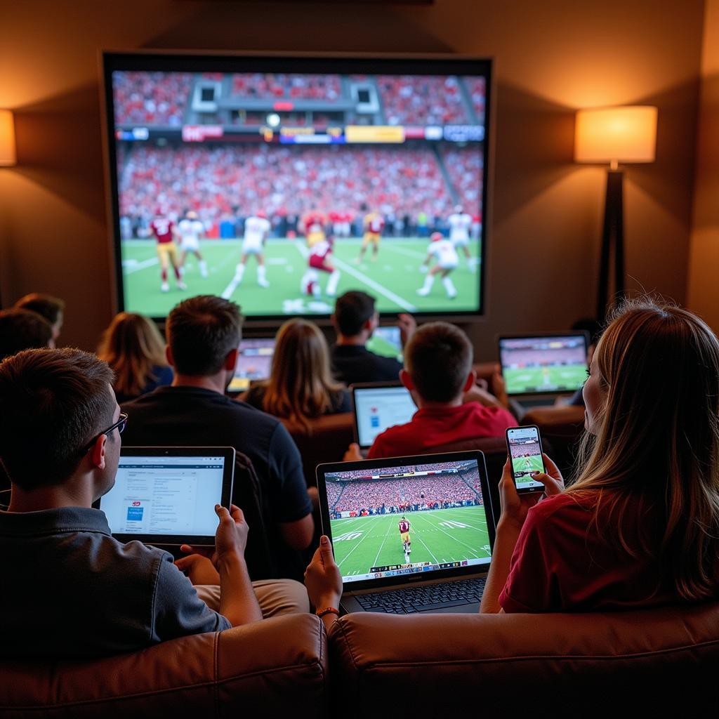 WIAA Football Fans Watching Live Stream