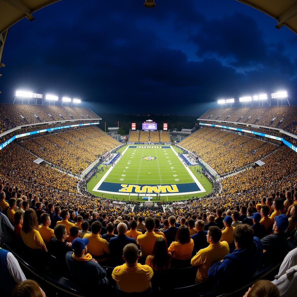 WVU Football Game at Mountaineer Field at Milan Puskar Stadium