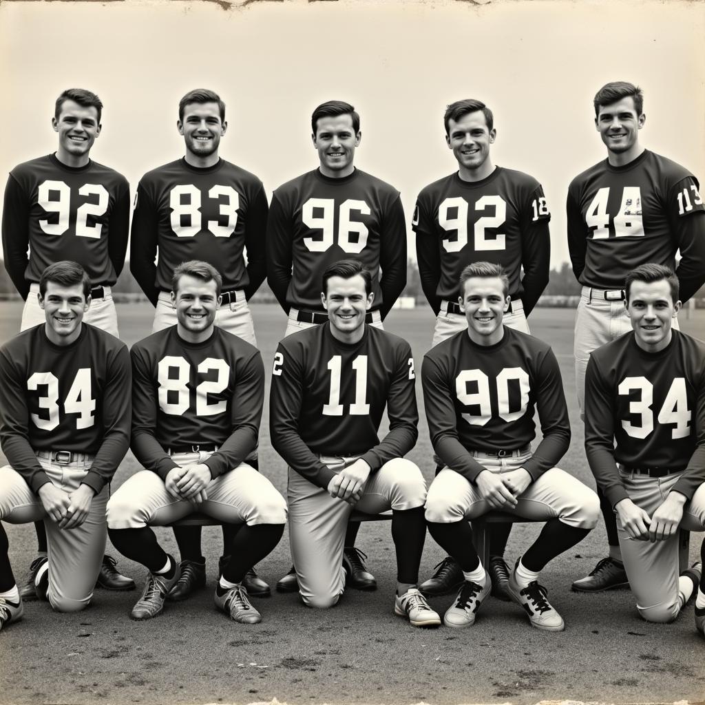 WVU Football Historical Photo Old Gold and Blue