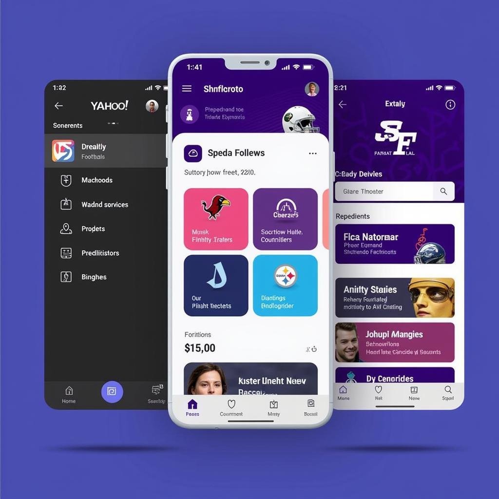 Yahoo Fantasy Football Mobile App Interface