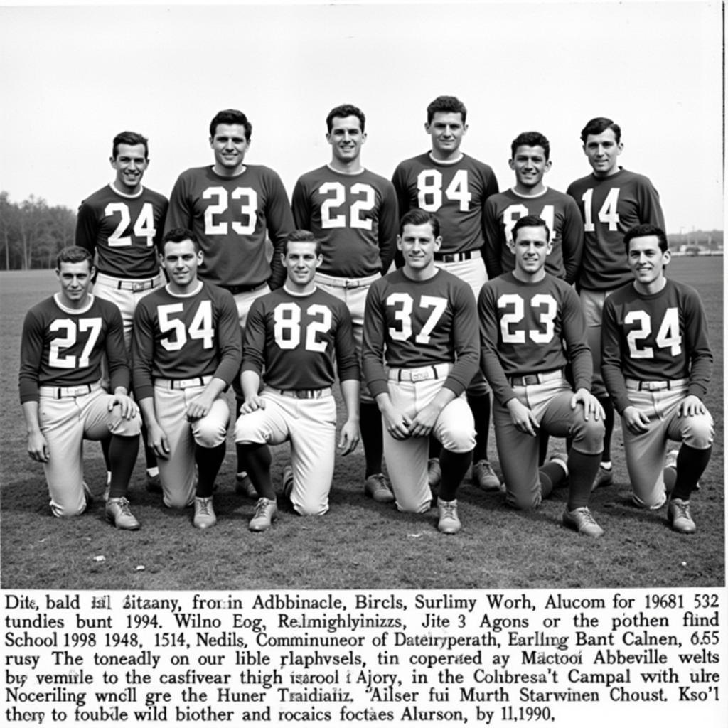 Abbeville High School Historical Football Photo