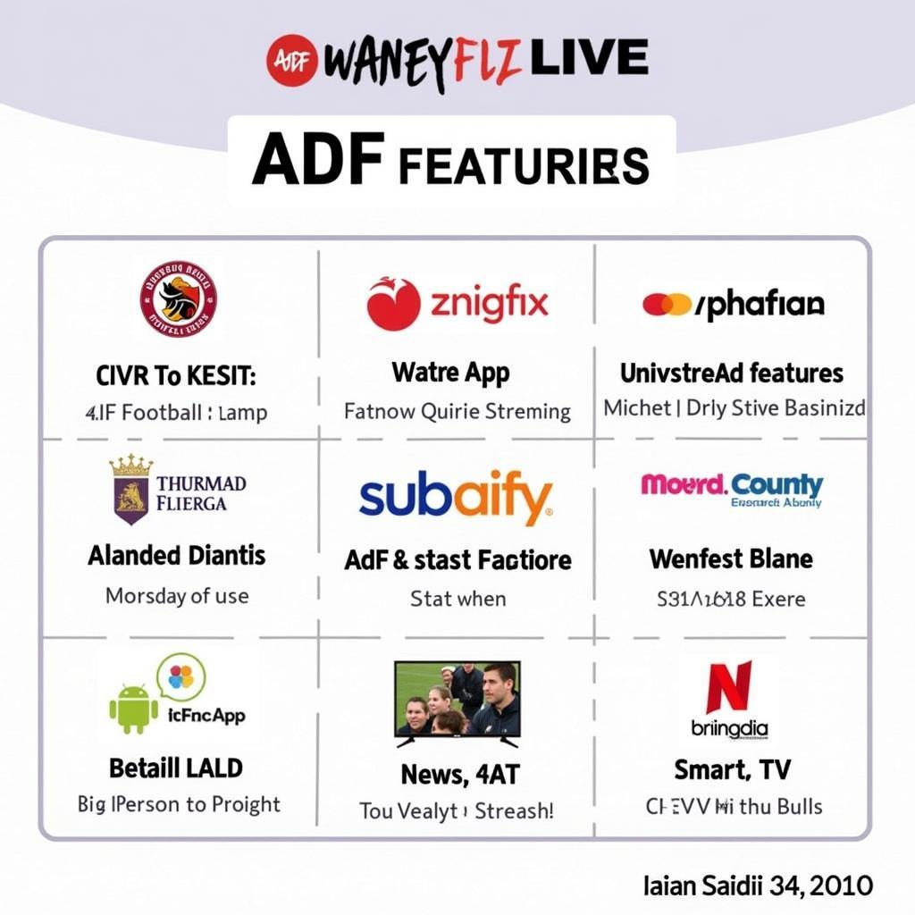 ADF Football Live Streaming Platforms