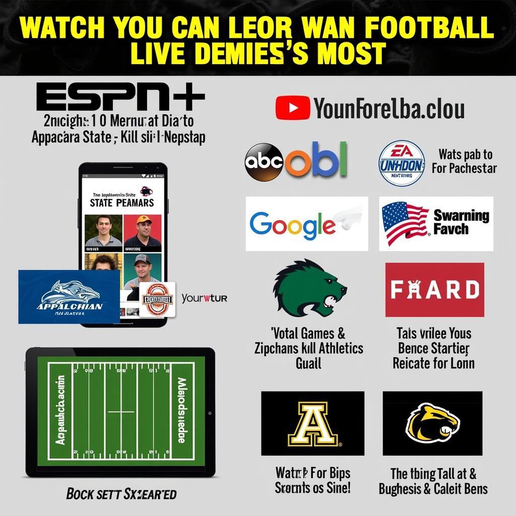 Appalachian State Football Live Streaming Options