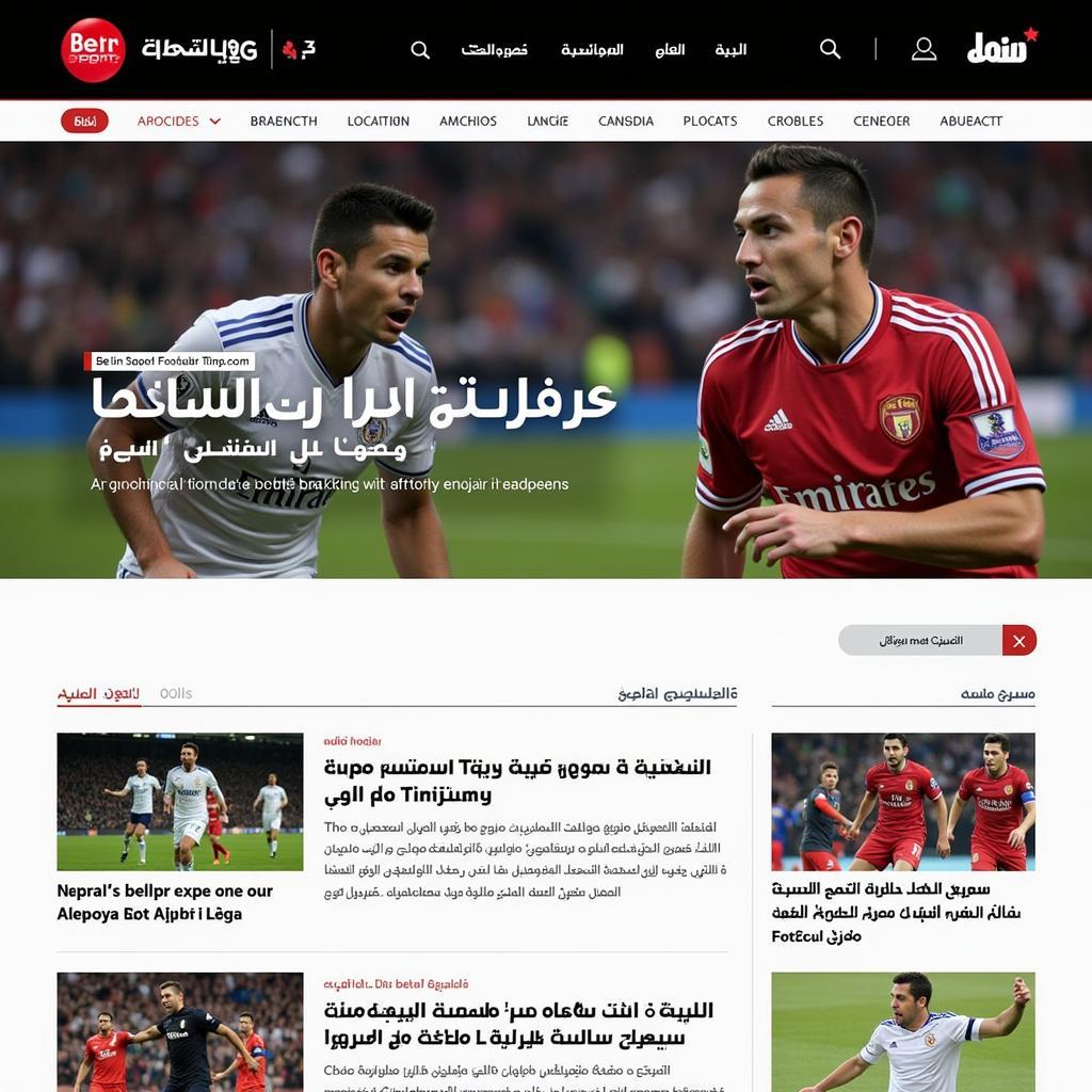 BeIN SPORTS Arabic Football News Website