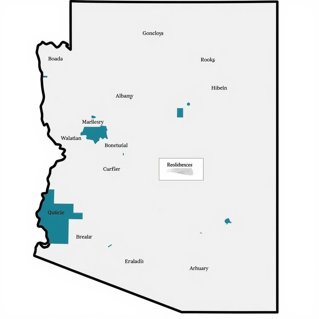 Map of Arizona High School Football Conferences