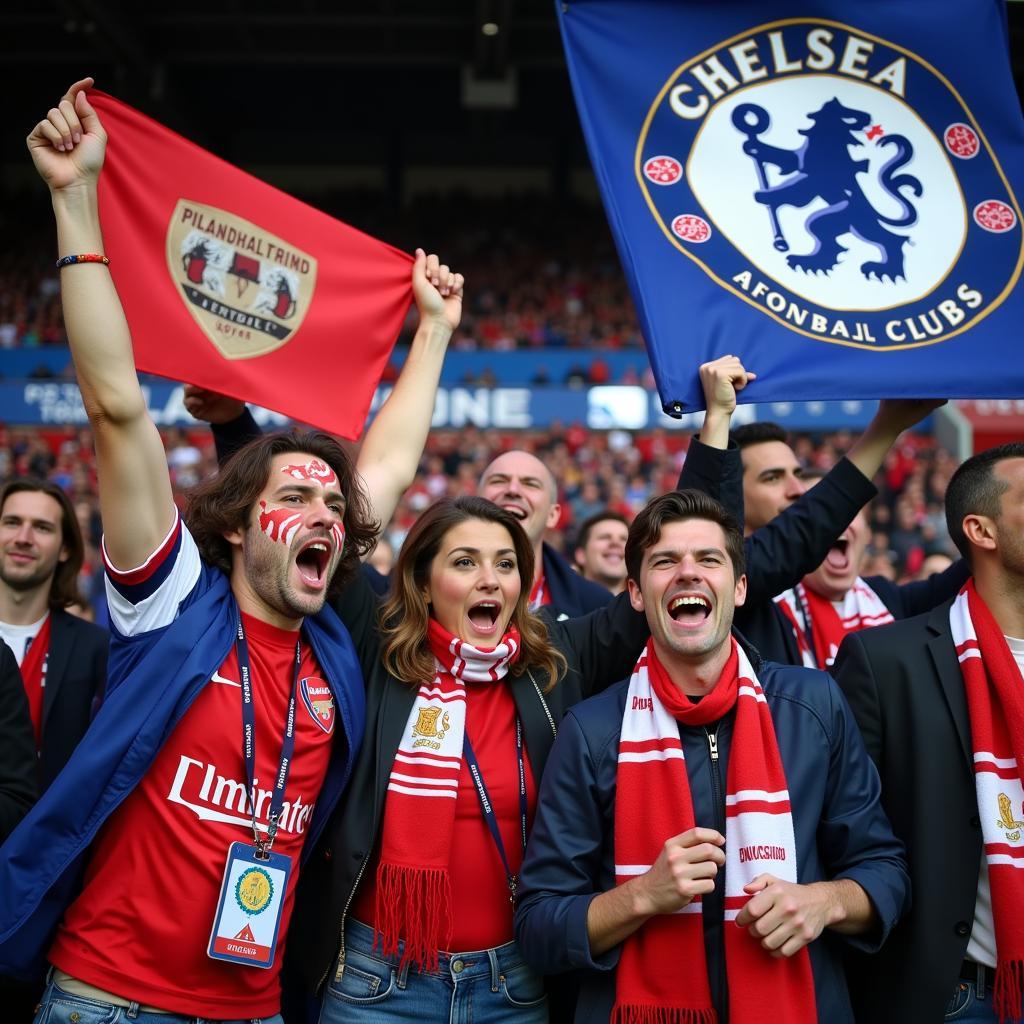 The Electric Atmosphere Created by Arsenal and Chelsea Fans