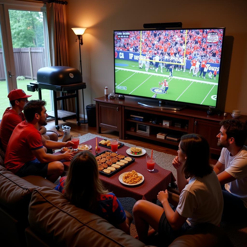 Auburn Football Home Tailgate Setup