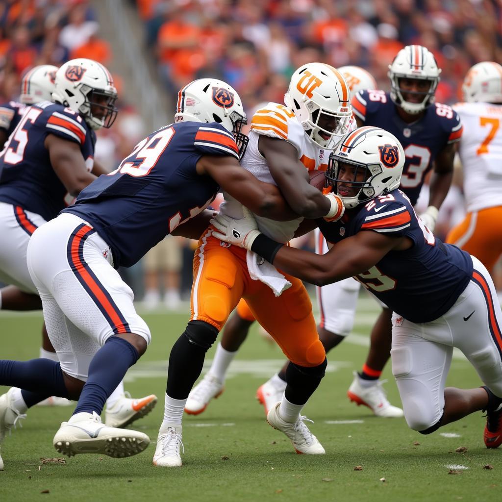 Auburn vs. Tennessee Second Quarter Defensive Stand