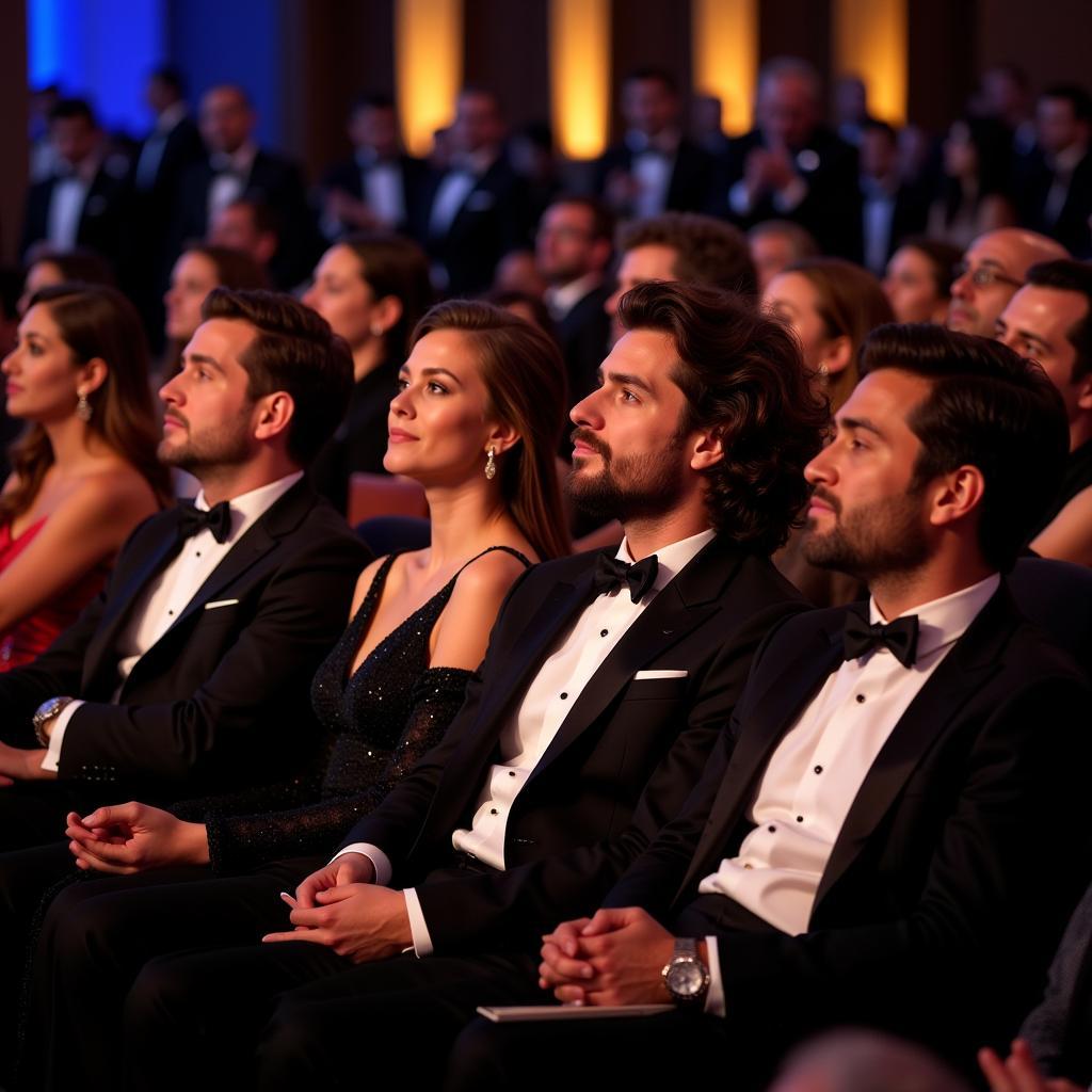 The audience at the Ballon d'Or 2021 ceremony