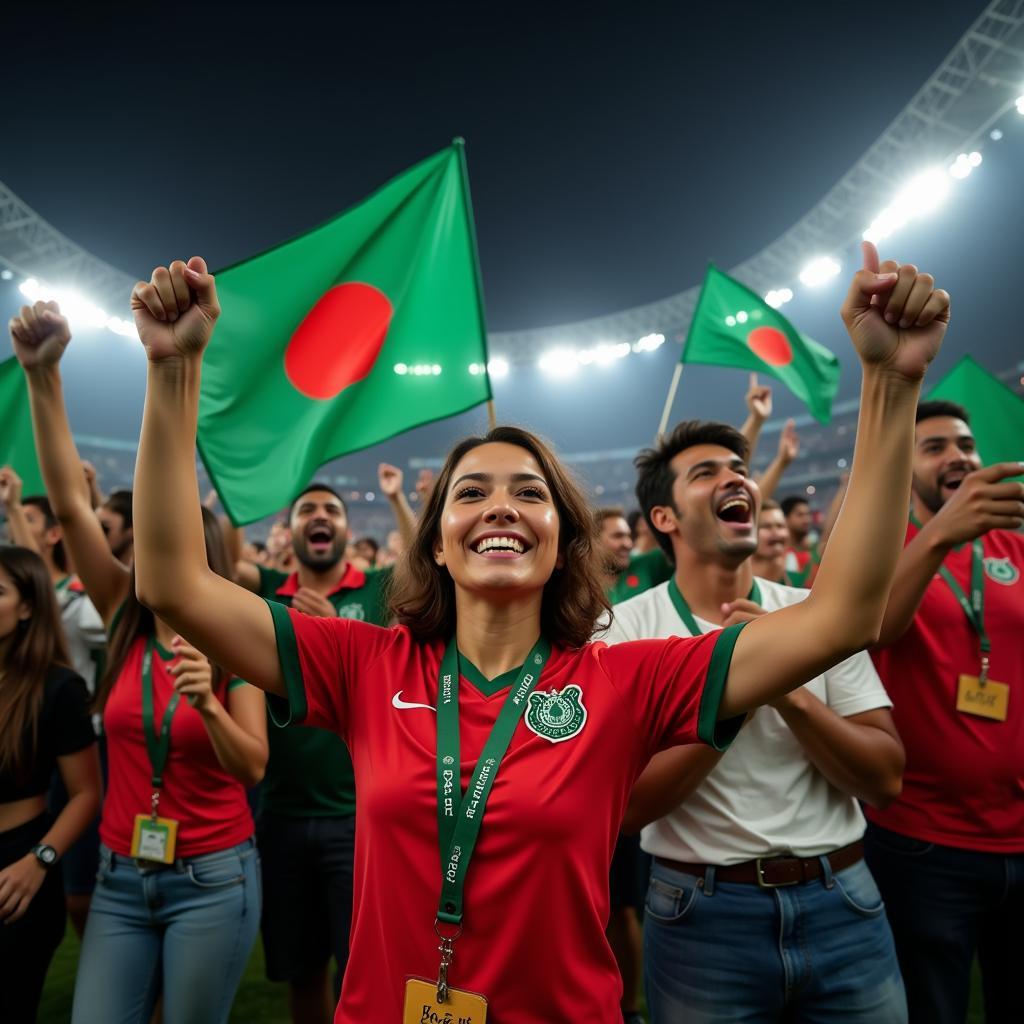 Bangladeshi Fans Celebrating