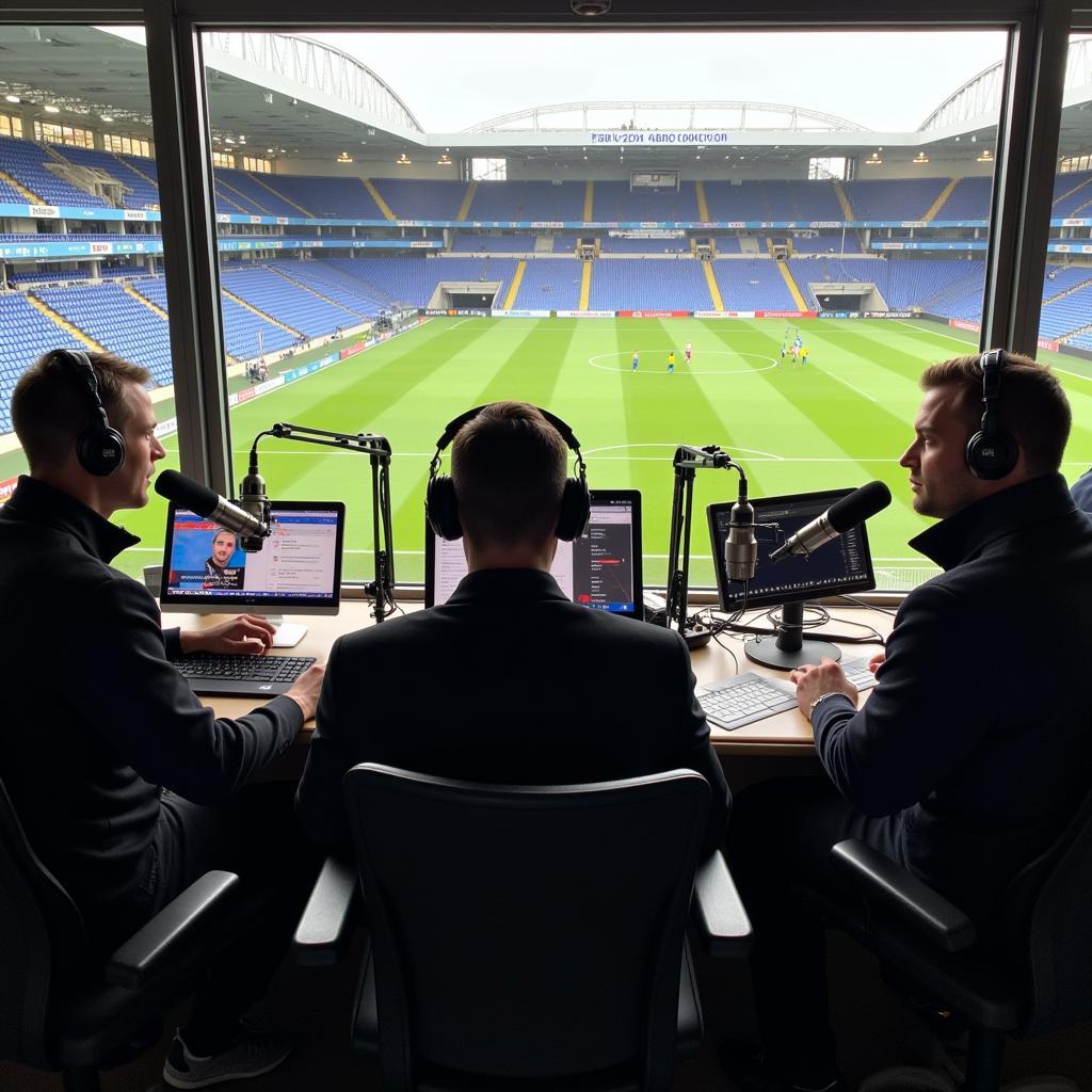 BBC Radio Leeds Commentary Team in Action