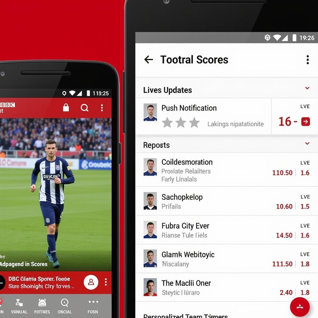 BBC Sport Football Live Scores Mobile App