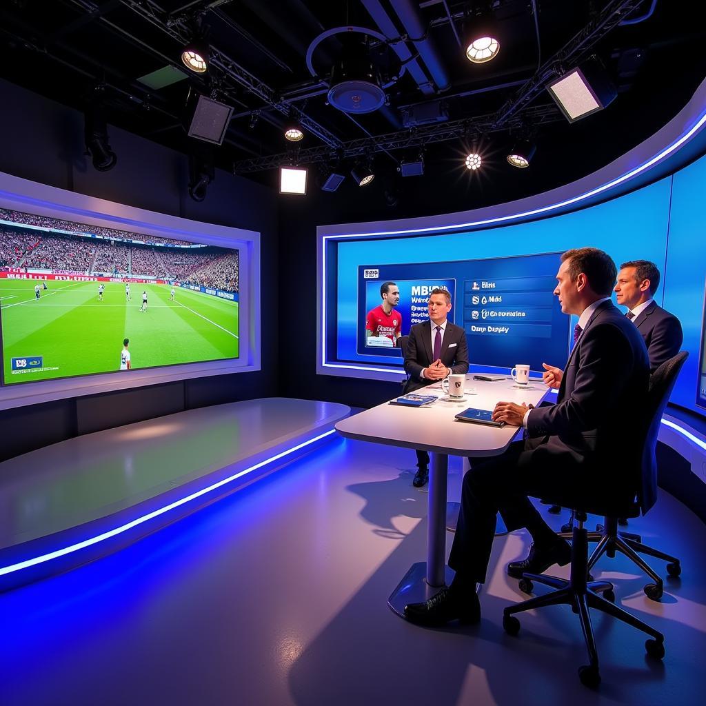 BBC Studio with Football Pundits