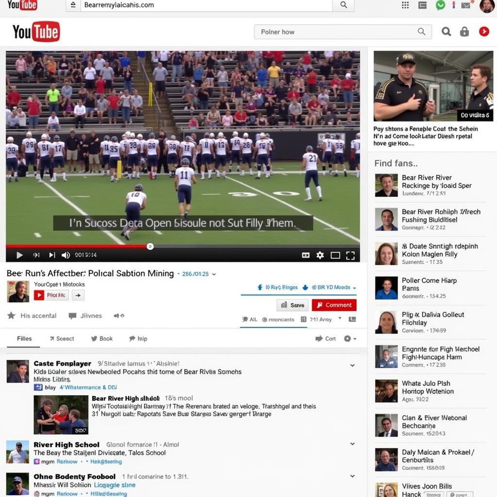 Bear River High School Football Live Stream on YouTube