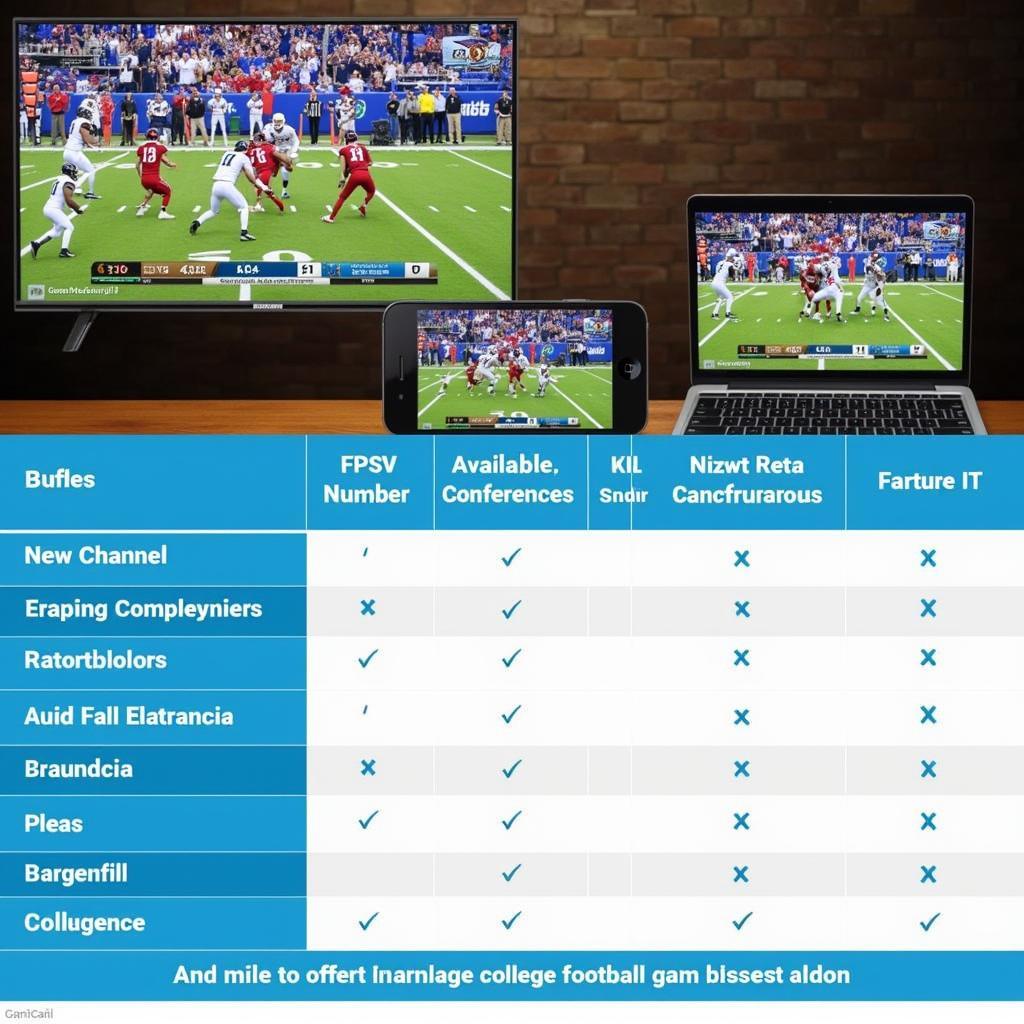 Comparing College Football Streaming Services