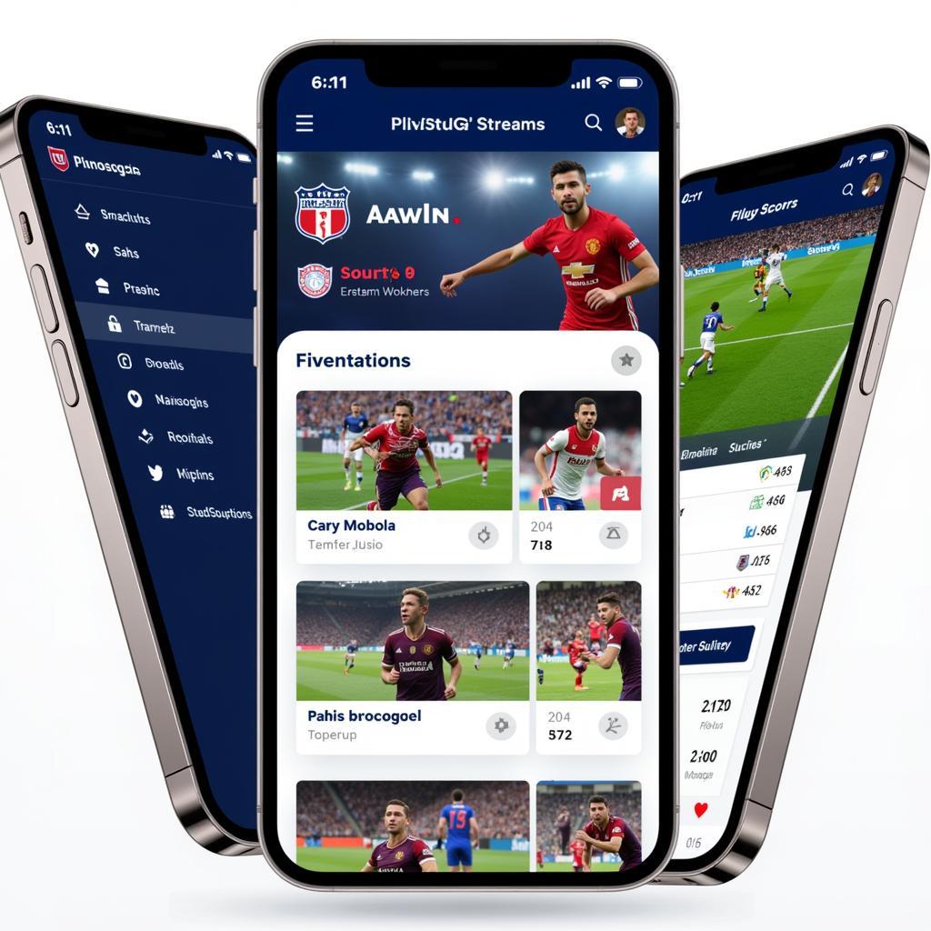 Best Football Streaming Apps Interface