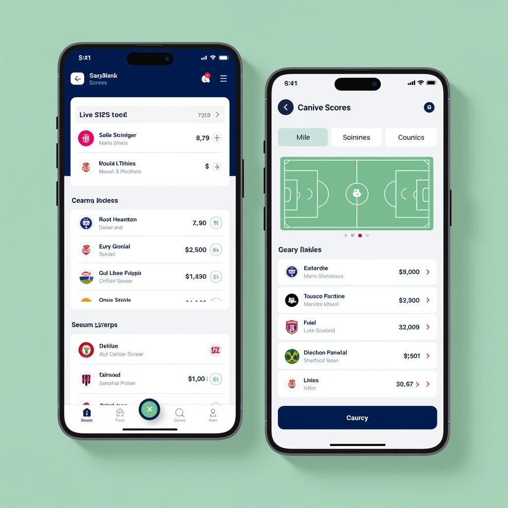 Best Live Football Score App Interface