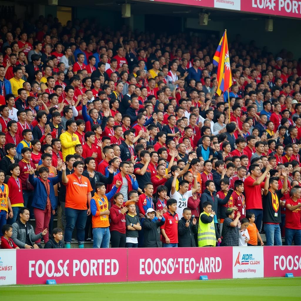 Passionate Bhutanese Football Fans