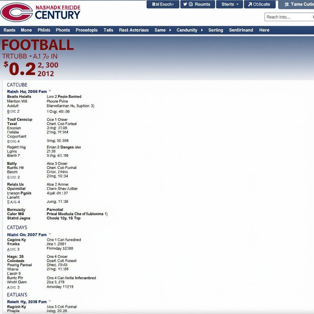 Bismarck Century Football Schedule and Scores on School Website