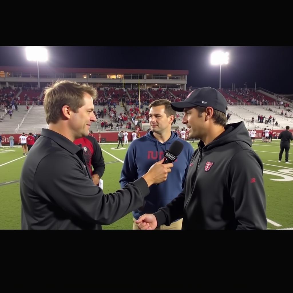 Bobcat Football Coach Post-Game Interview 2019 Homecoming