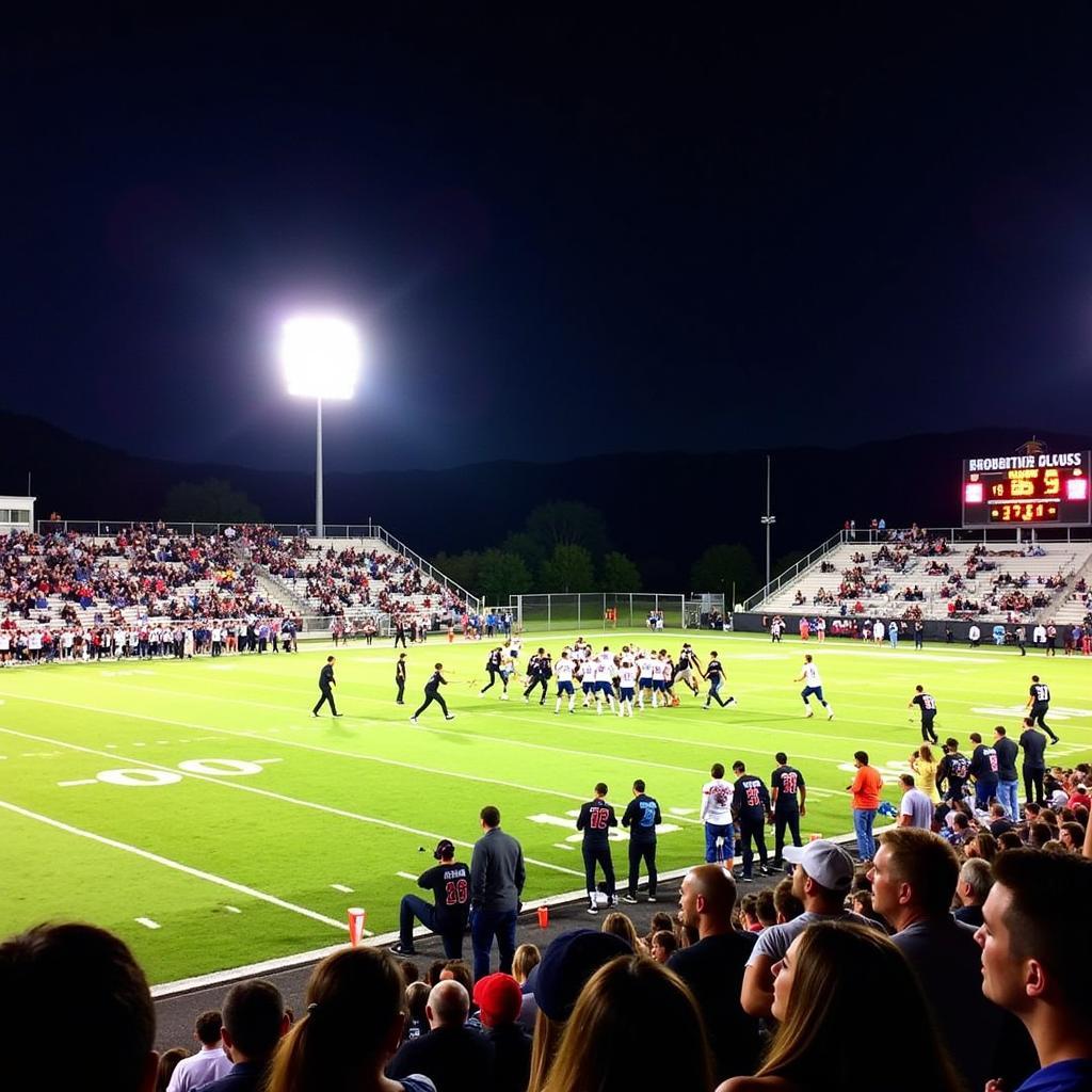 Breckenridge High School Football Game in Action