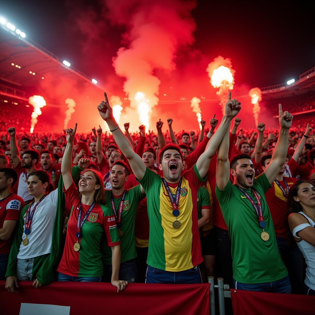 Bulgaria vs. Macedonia Fans Create an Electric Atmosphere