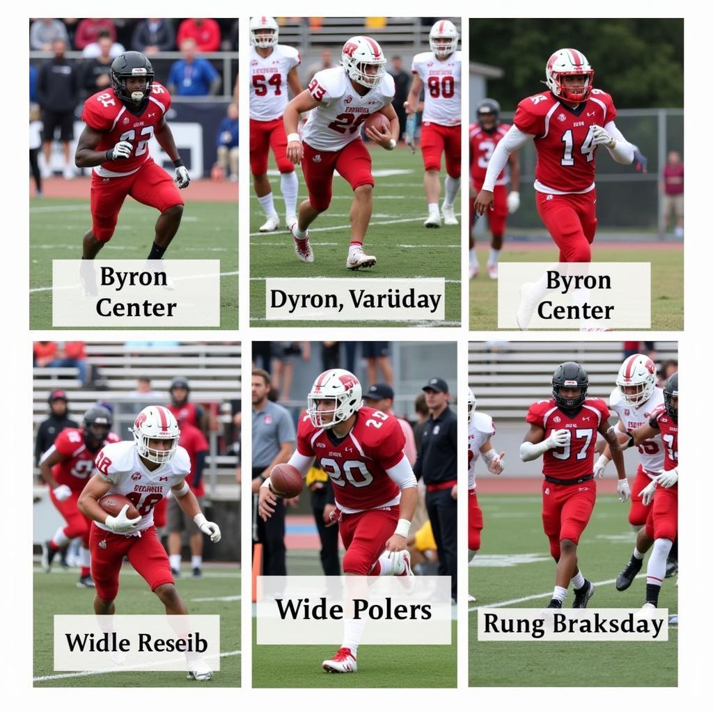 Key Players of Byron Center Football Team