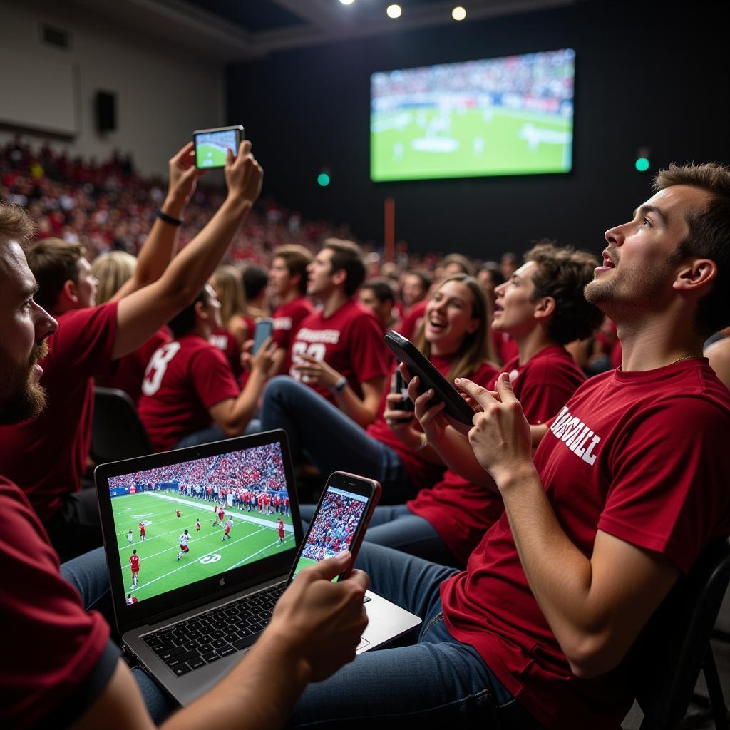 Cabell Midland Football Fans Watching Game