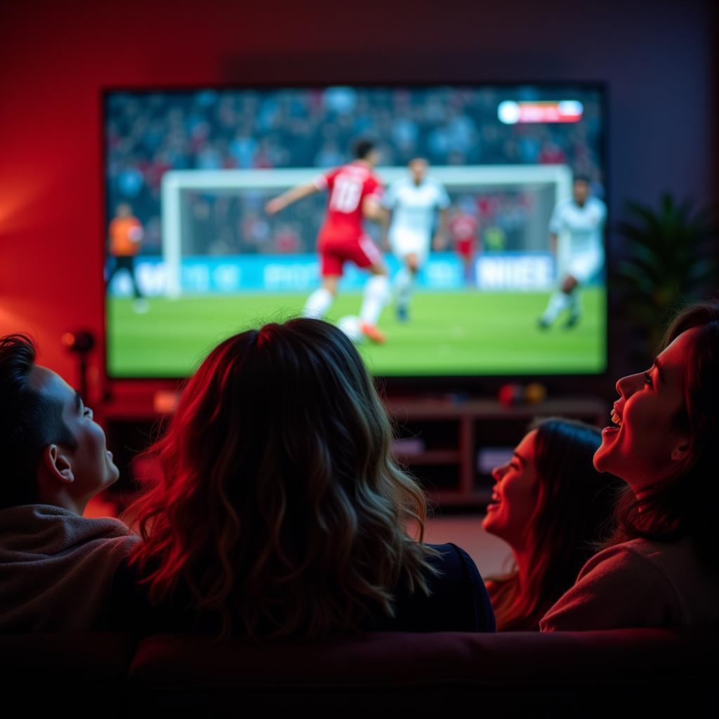 Fans Watching the Canada Cup Football Live Stream Together