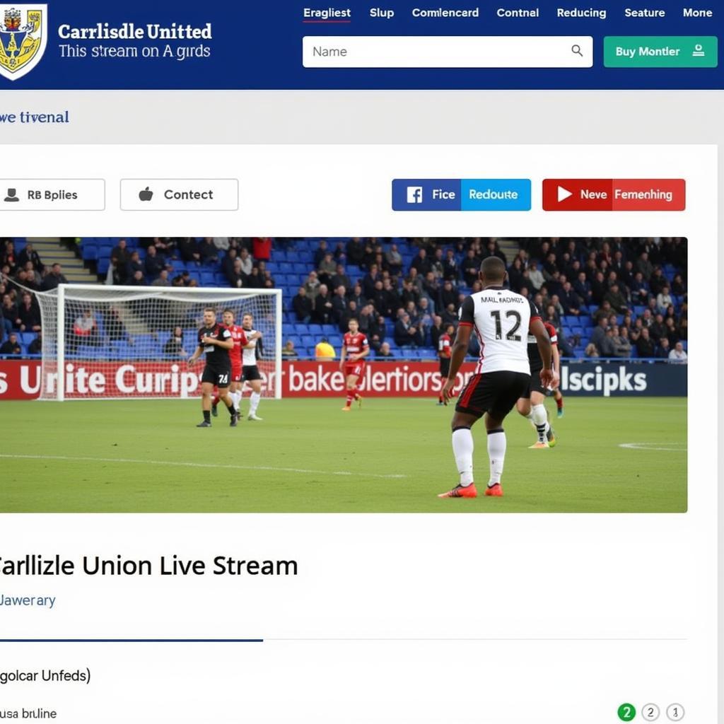 Carlisle United Live Stream on Official Platform