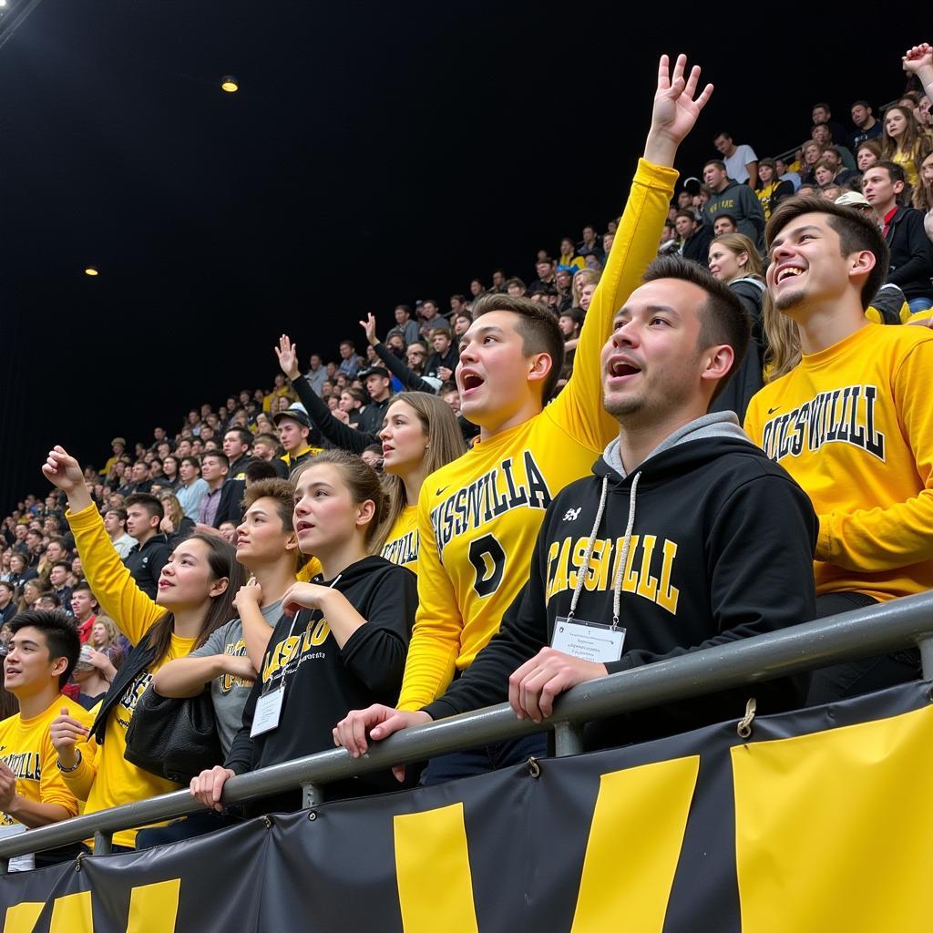 Cassville fans show their support during the 2019 Class 3 State Championship game