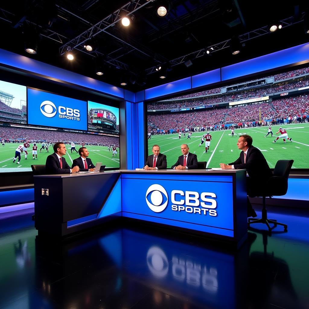 CBS Sports Live NFL Football Broadcast