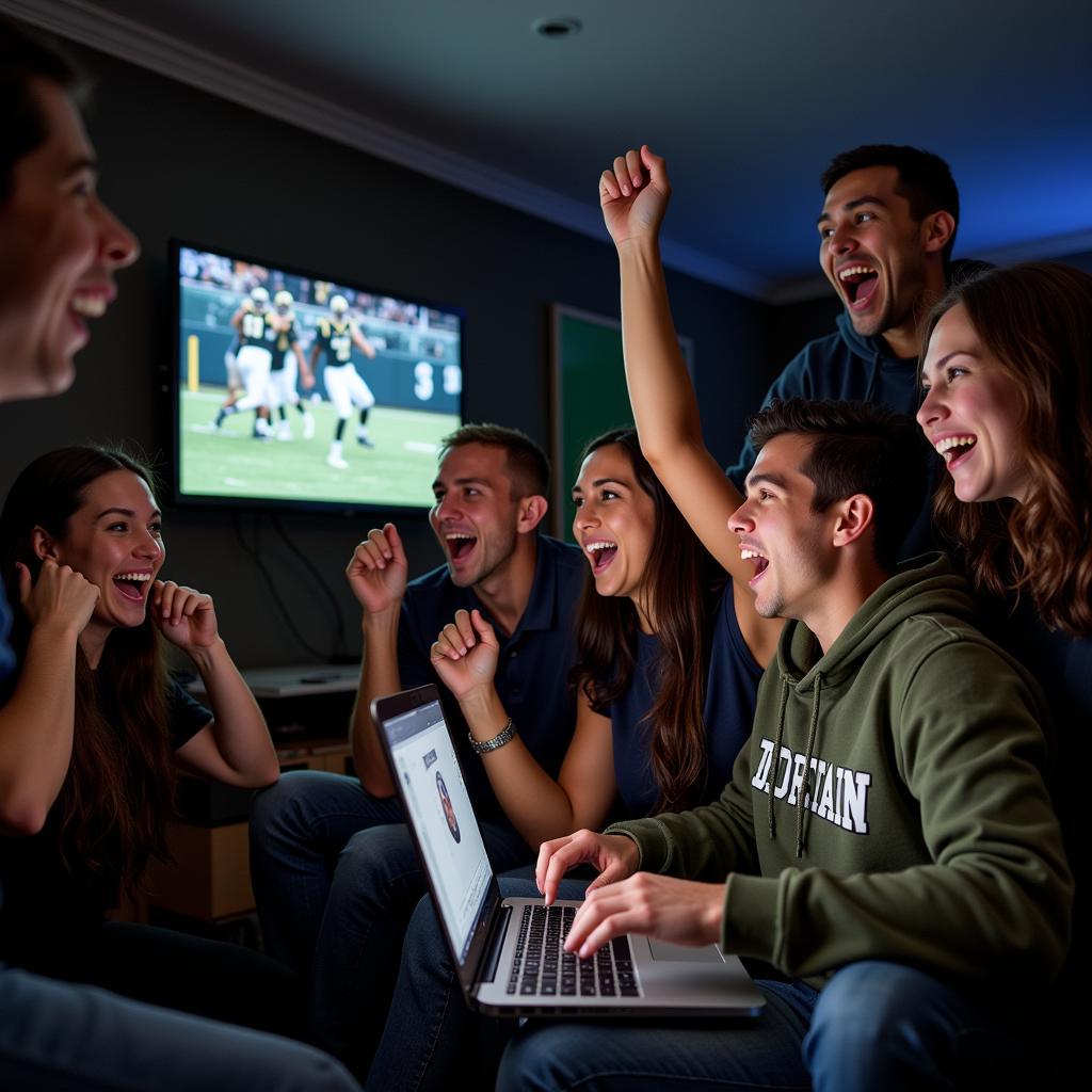 Central Dauphin Rams Football Fans Watching Live Stream