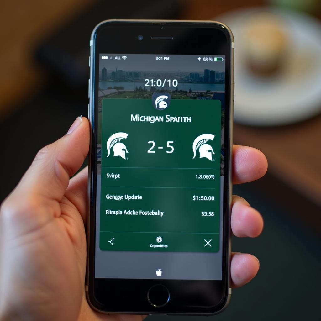 Checking Michigan State Football Live Score