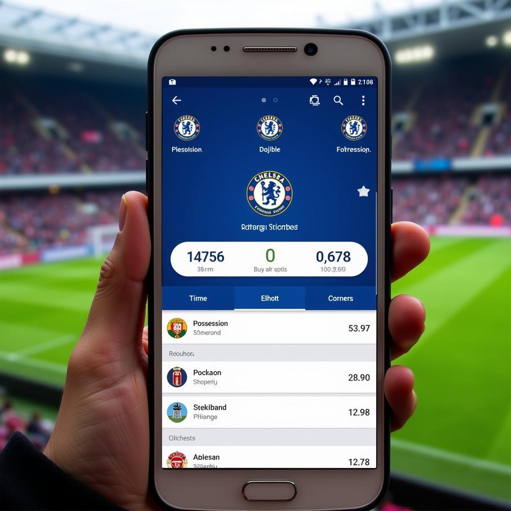 Chelsea Live Score on Mobile App