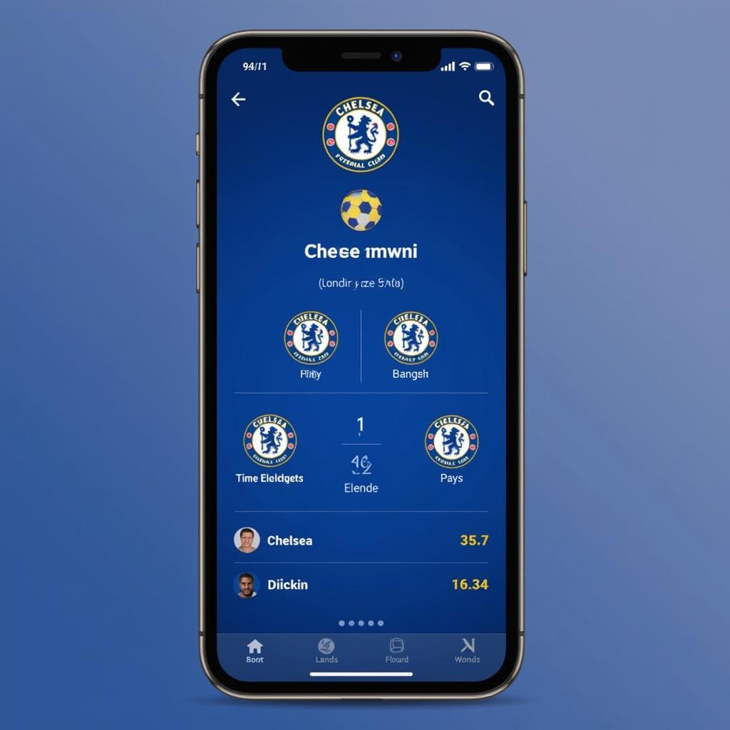 Chelsea Live Score on Mobile App