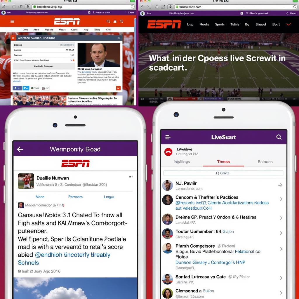 Accessing Clemson Football Live Scores on Different Platforms