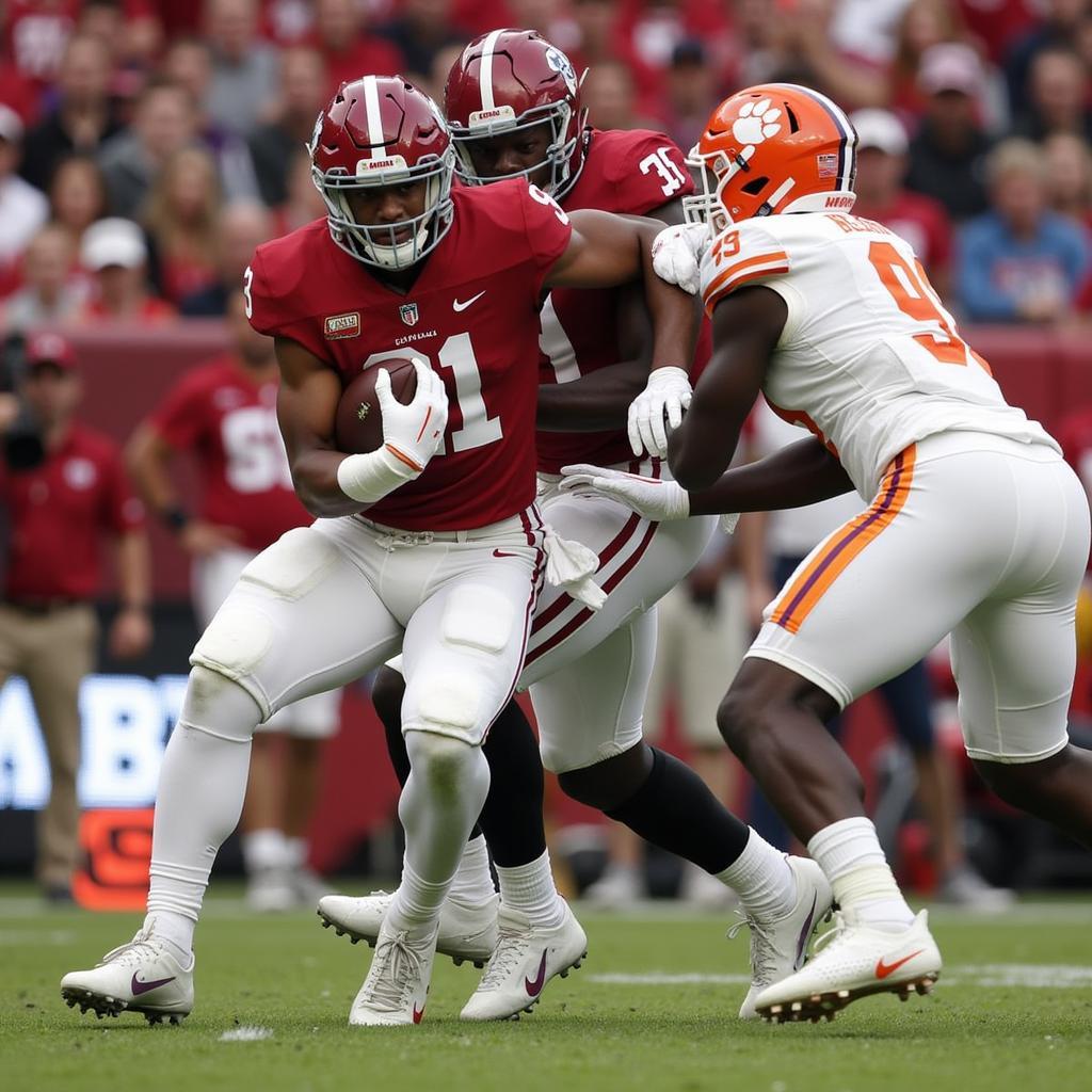 Clemson Tigers vs. Alabama Crimson Tide in the 2019 College Football Championship Game