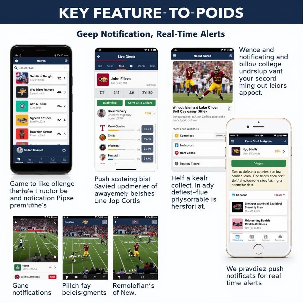 Essential Features in a College Football Live App