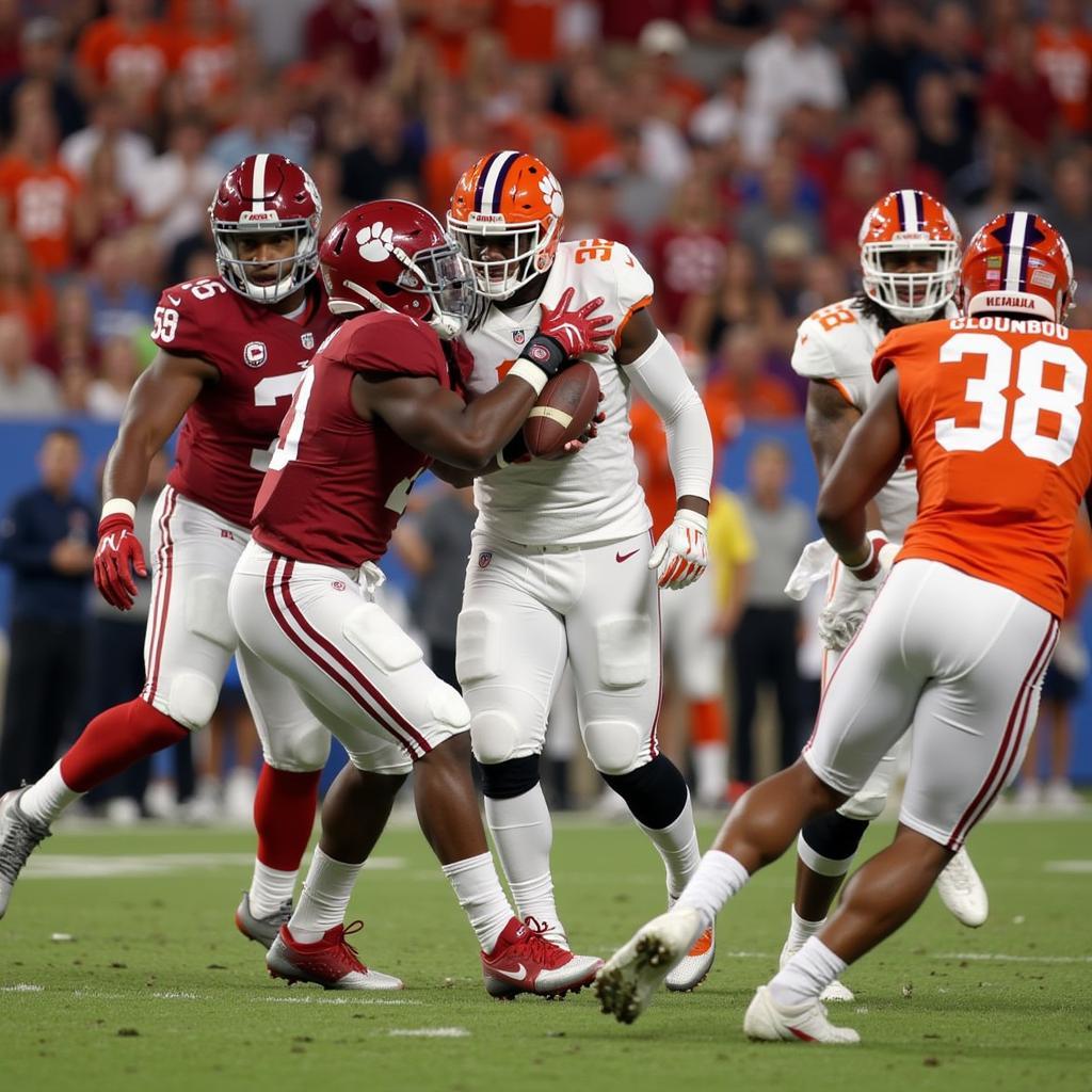 Alabama vs. Clemson in the 2015 National Championship