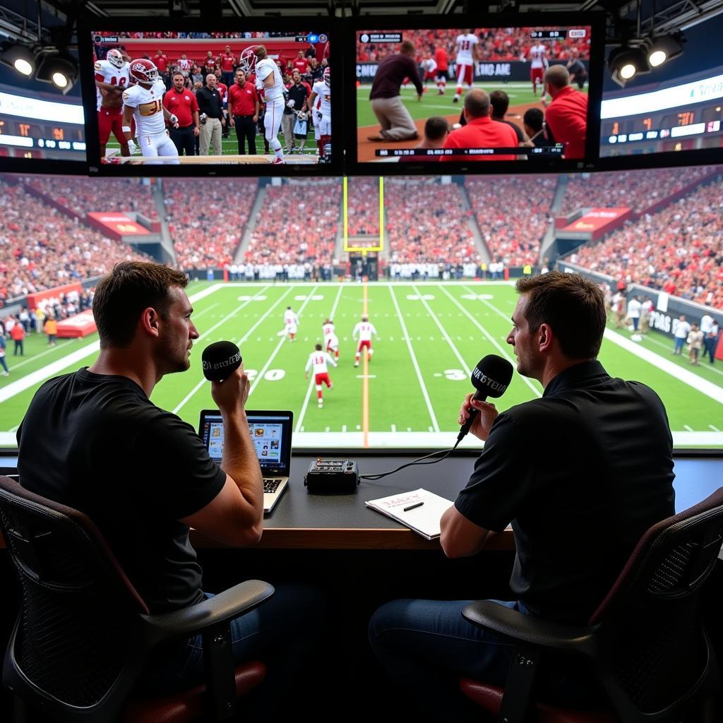 Expert Commentators Analyzing a Colorado Football Game