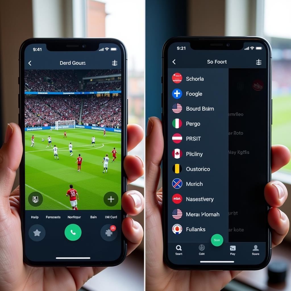 Comparing User Interfaces of Football Streaming Apps