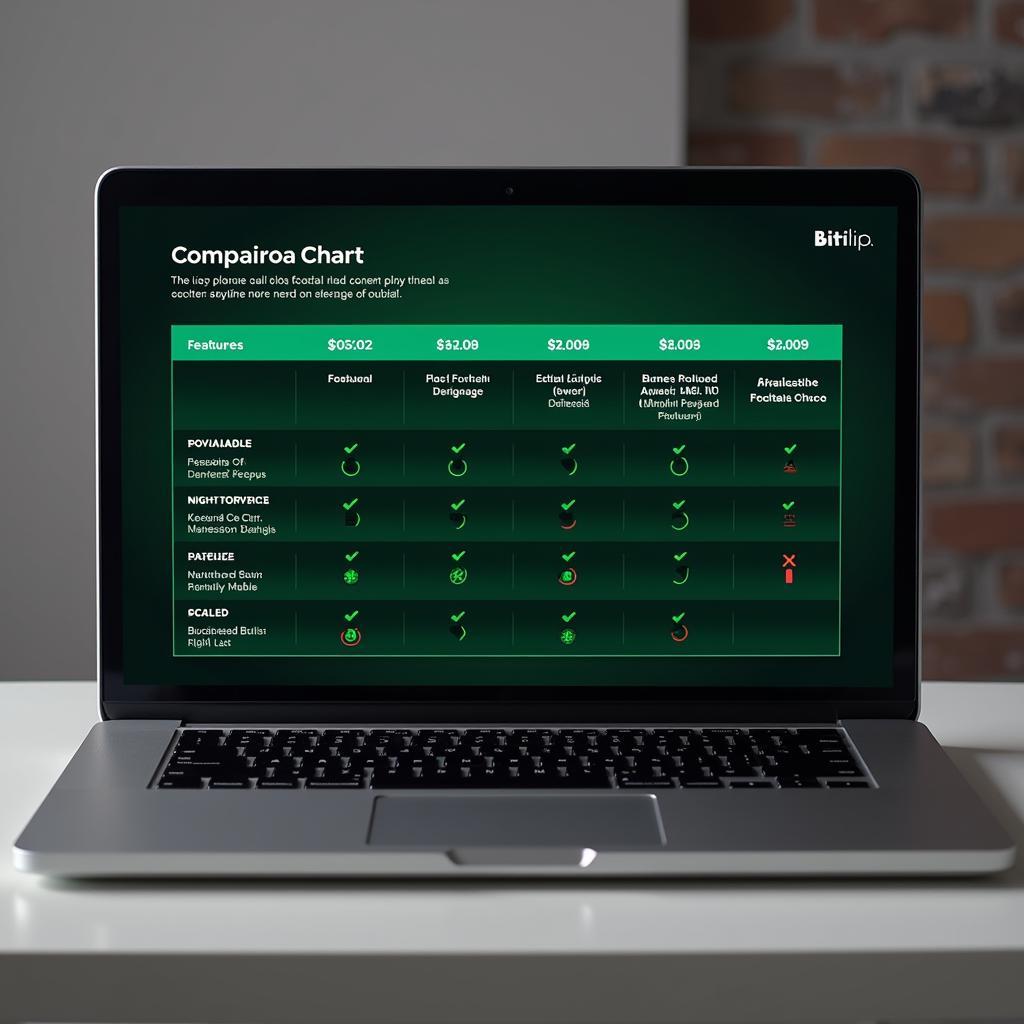 Comparing different football streaming services on a laptop